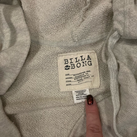 Billabong striped hooded cover up - Picture 4 of 4